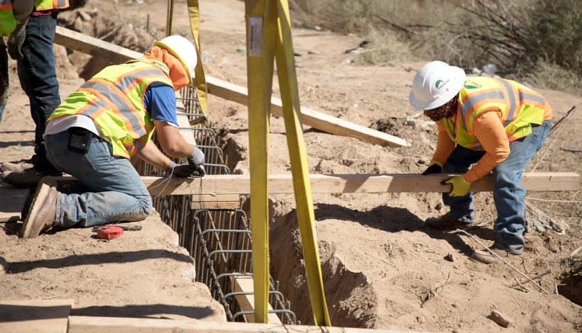 Border wall construction