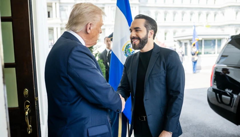 Donald Trump and Nayib Bukele