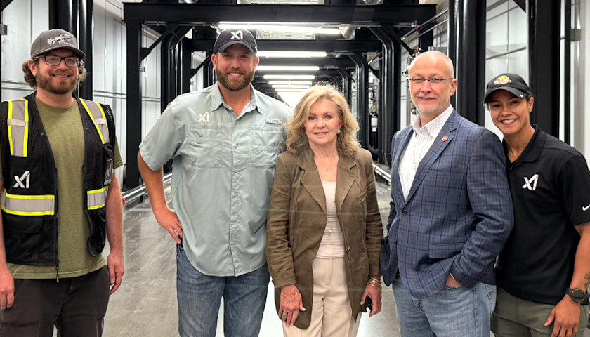 Sen. Marsha Blackburn and State Sen Brent Taylor tour the xAI facility in Memphis