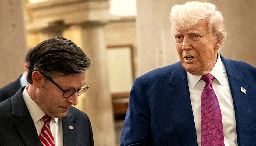 Speaker Mike Johnson and President Donald Trump