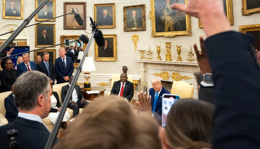 President Trump and South Africa President Cyril Ramaphosa