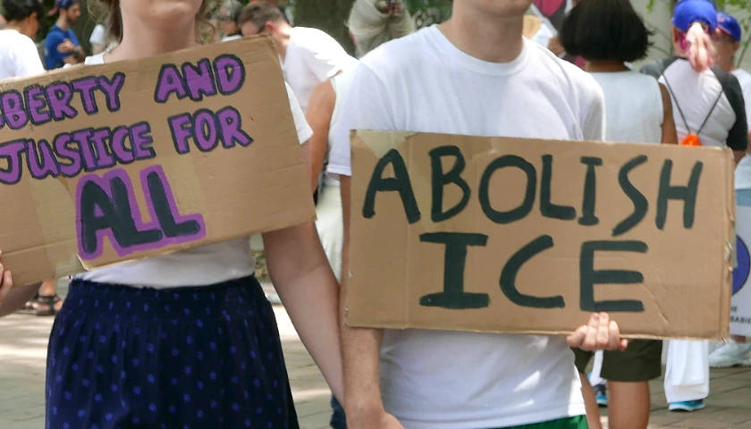 Anti-ICE protest