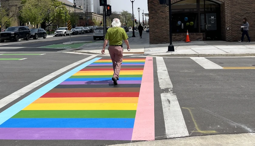 Gay Pride side walk