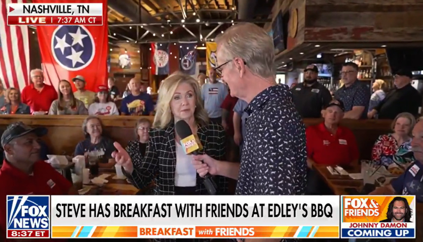 Marsha Blackbun and Steve Doocy