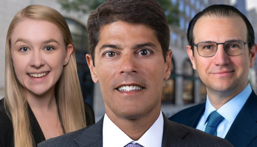 Quinn Emanuel Attorneys Andre Rossman, Olivia Horton, and Sasha Rand
