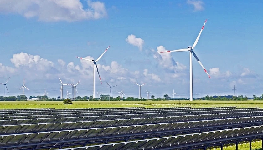 Solar panel farm