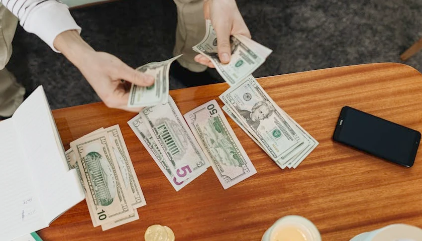counting money