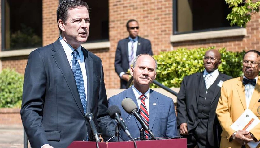 DOJ Obstruction Charge on Comey Relates to Denying Knowing About Clinton Plan on Trump and Russia