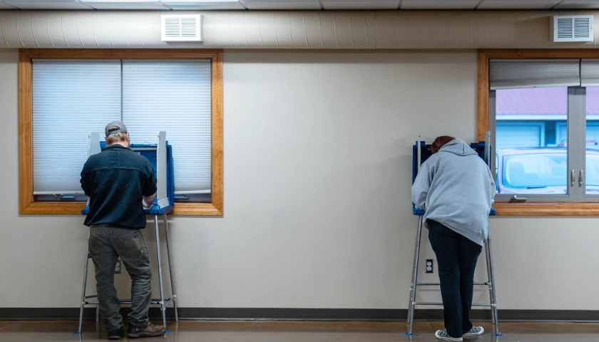 people voting