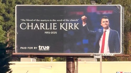 Charlie Kirk Billboard