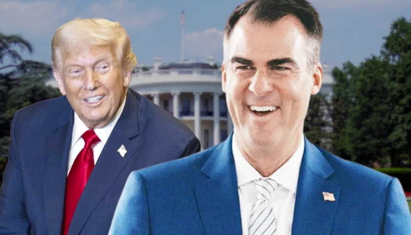 Kevin Stitt and Donald Trump