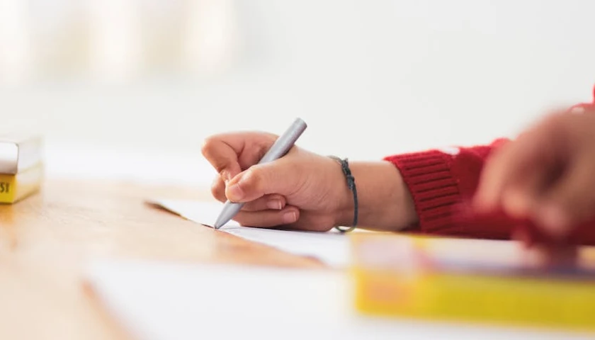 Person writing
