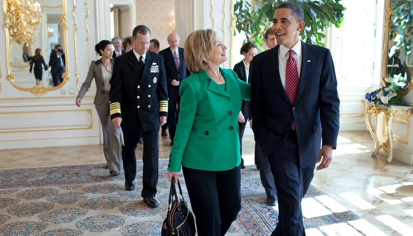 Obama and Clinton
