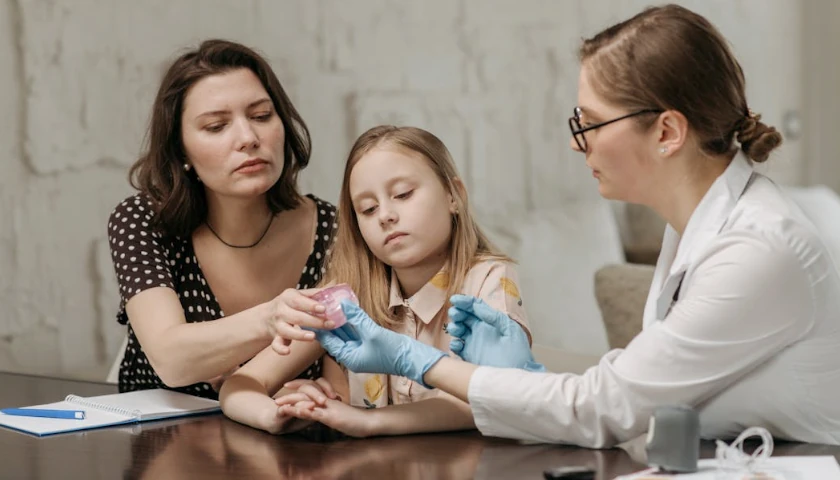 Parent, child and doctor
