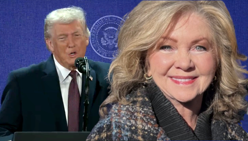 President Donald Trump, Sen Marsha Blackburn
