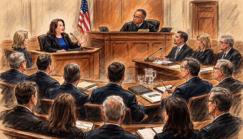 Sketch - Crenshaw Courtroom