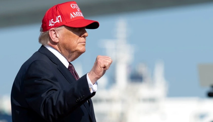 Trump and fist pump
