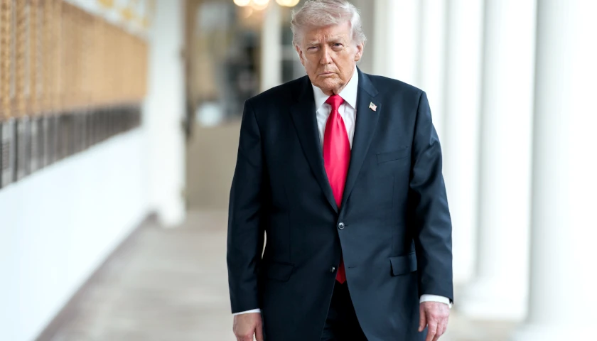 Trump walking