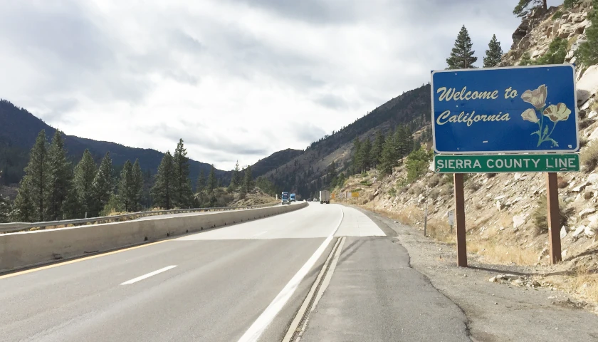 Welcome to California Sign