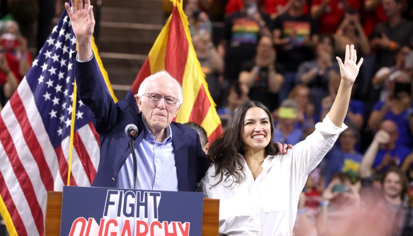 AOC and Bernie Sanders