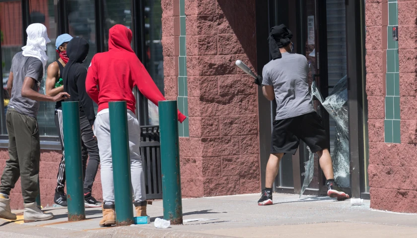 protesters violent