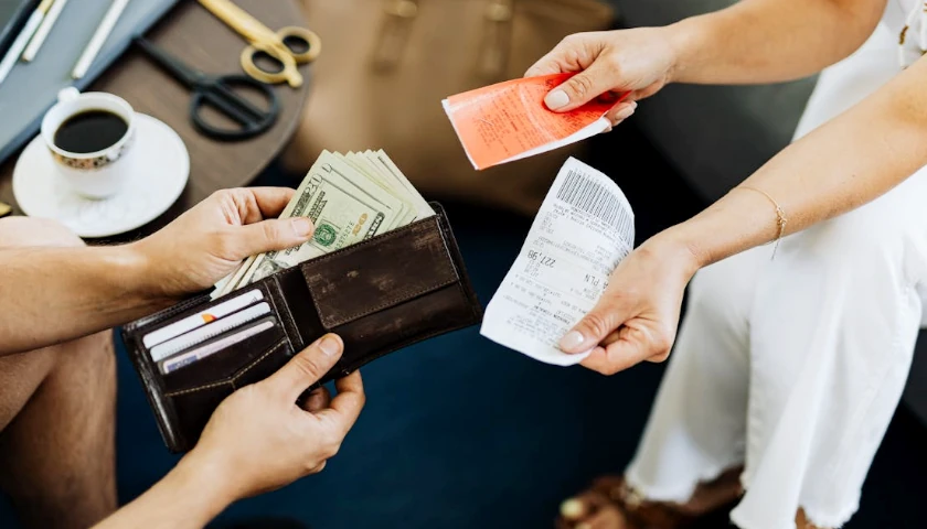 paying bills