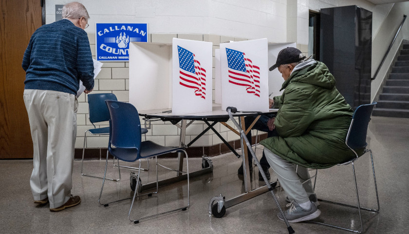 people voting