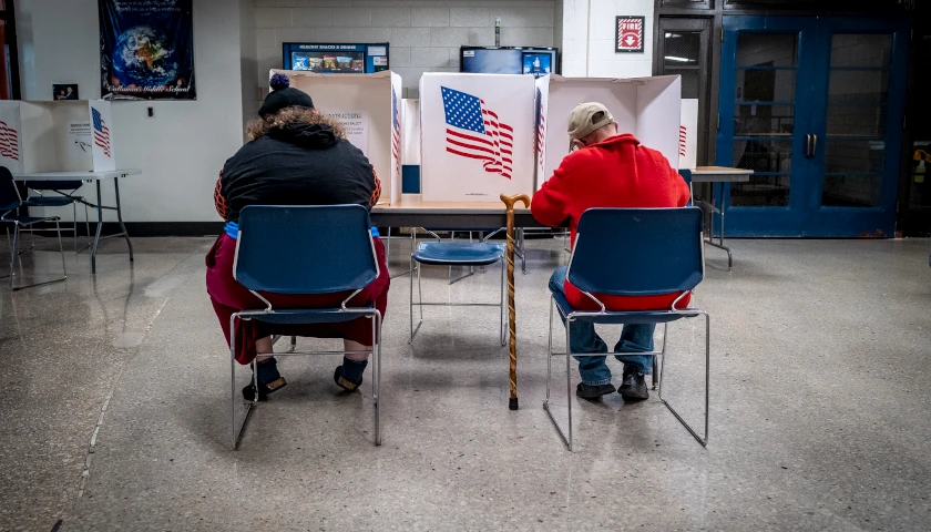 people voting