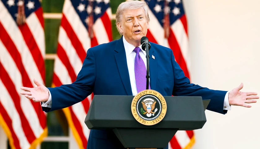 Trump speaking
