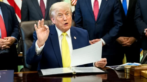 Trump talking