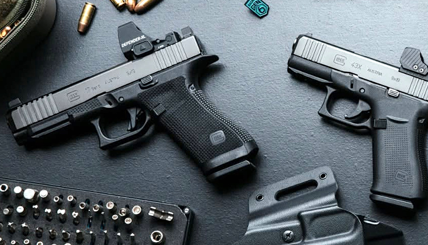 Glock handgun and accessories