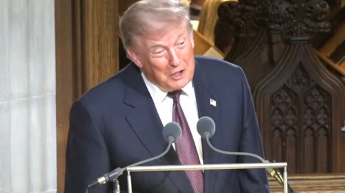 Trump speaking
