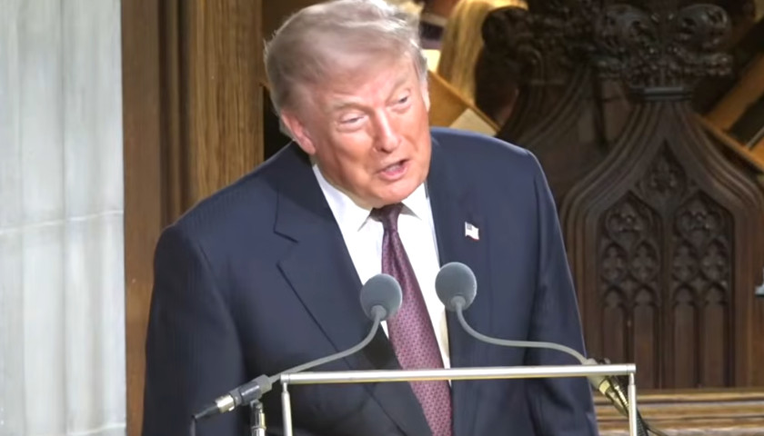 Trump speaking