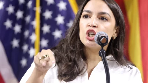 AOC speaking