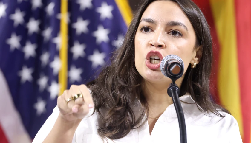 AOC speaking