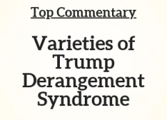 Commentary: Varieties of Trump Derangement Syndrome