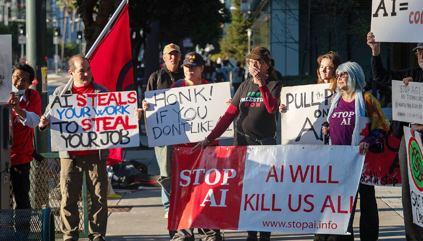 AI protest