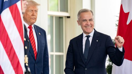 Donald Trump and Mark Carney