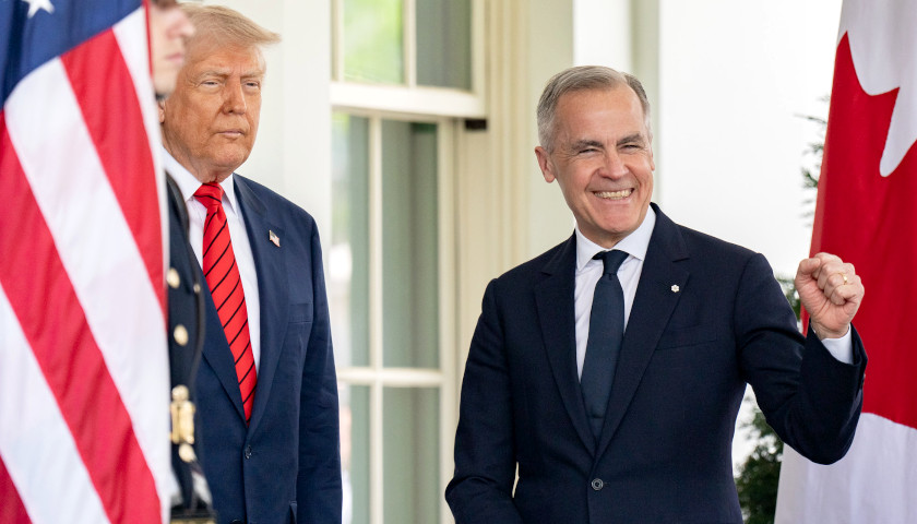 Donald Trump and Mark Carney