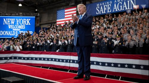 Trump in suit