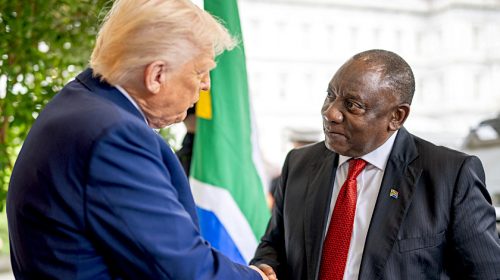 President Trump and Cyril Ramaphosa