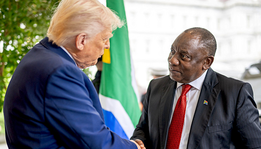 President Trump and Cyril Ramaphosa