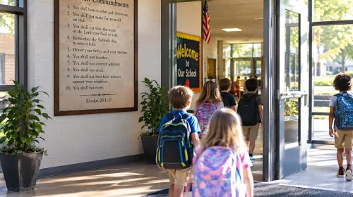 School Day w Ten Commandments