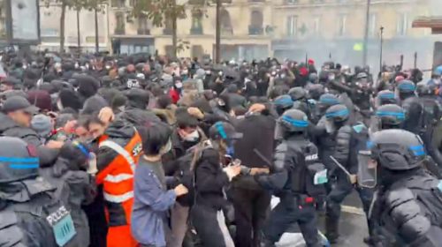 French protest