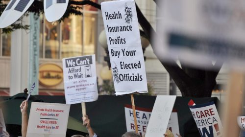 healthcare protest