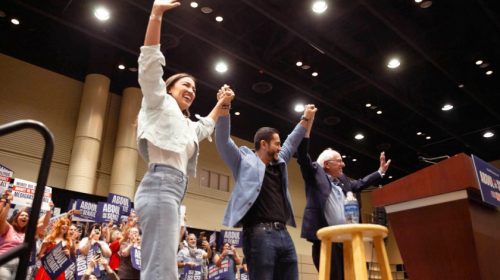 Bernie Sanders, Alexandria Ocasio-Cortez, and Abdul El-Sayed