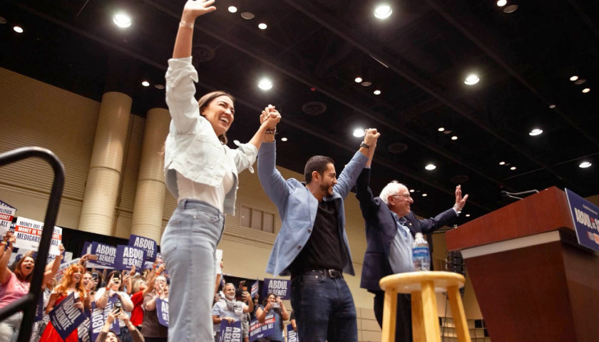 Bernie Sanders, Alexandria Ocasio-Cortez, and Abdul El-Sayed